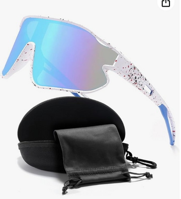 FUSHUI Unisex Youth Sports Sunglasses For Tennis Softball, One-piece UV400 Wraparound Baseball Shades Outdoors & Indoors.